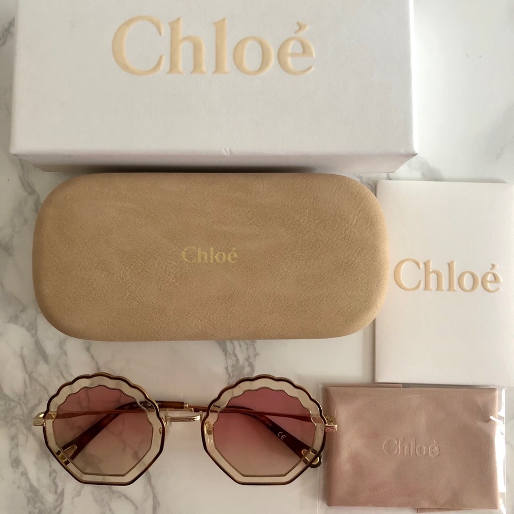 Chloe shell shaped sunglasses